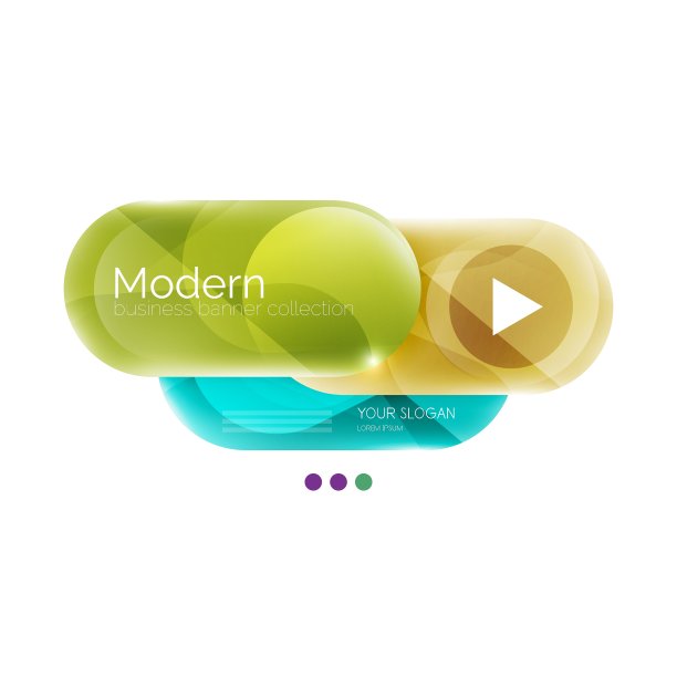 圆形业务信息图模板按钮图片下载