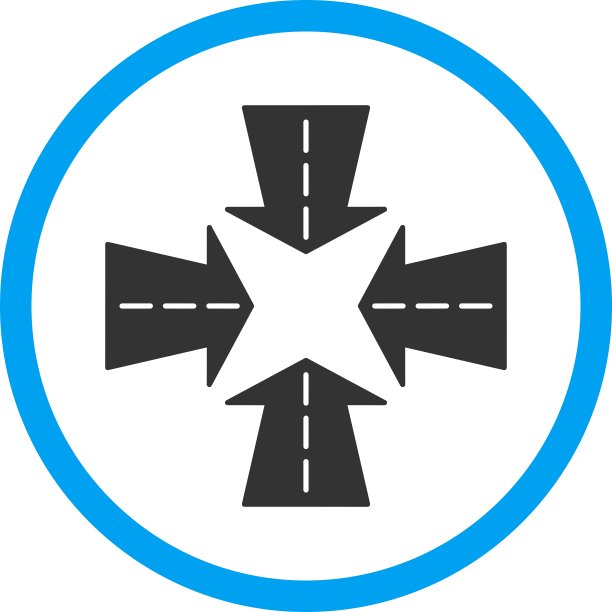 合并的方向图标图片下载