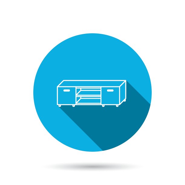 电视桌架图标电视家具标志图片下载