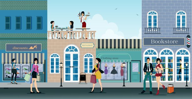 购物街图片下载