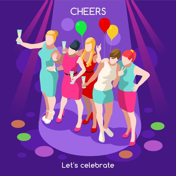 团队派对07人等距图片下载