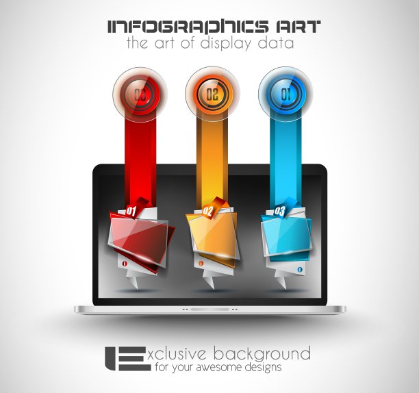 干净的信息图表布局模板的数据和图片下载