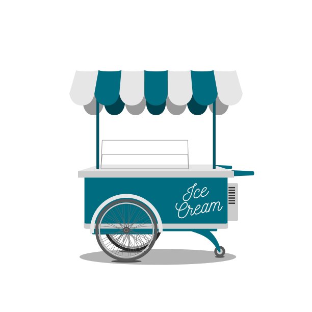 车轮上的冰淇淋店为您设计图片下载