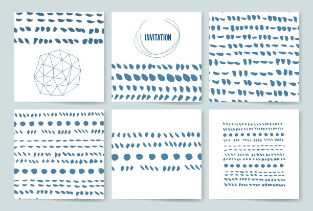 一组垃圾文本笔触图片下载