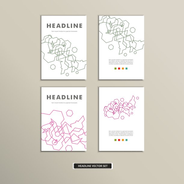 书封面与抽象线性电路eps图片下载