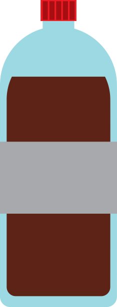 瓶汽水孤立图标设计图片下载