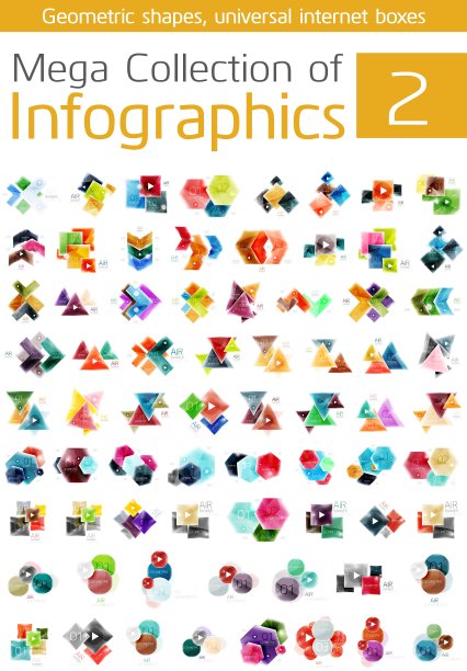 超大的信息图表模板收集图片下载