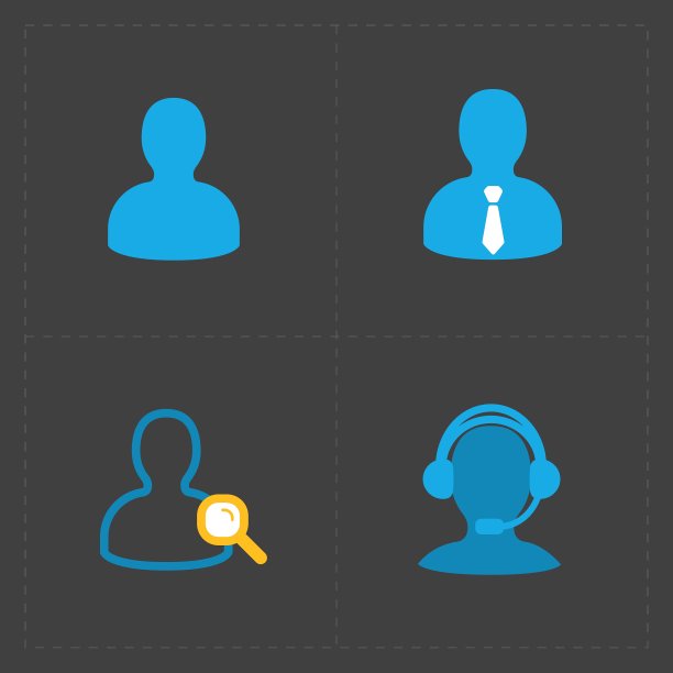 人们平图标设置为黑色图片下载