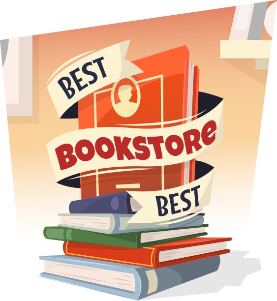 成堆的书与最好的书店文本图片下载