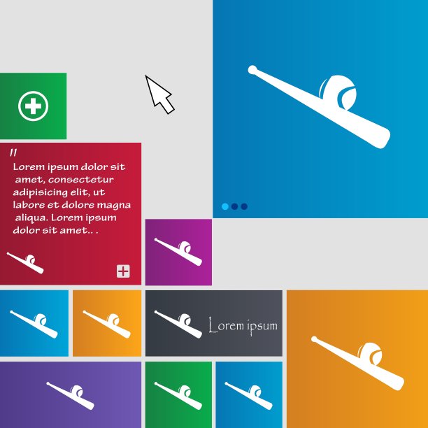 棒球图标标志按钮现代界面图片下载