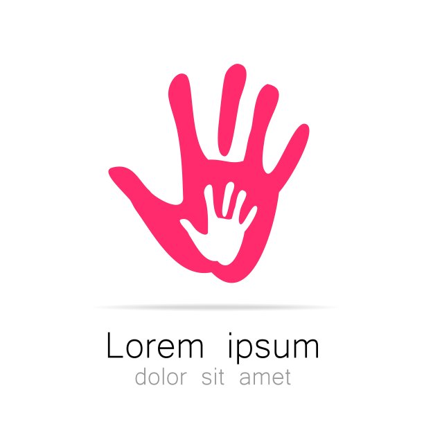 手印标志模板图片下载