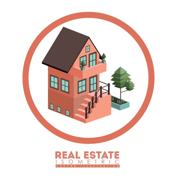 等距房地产设计图片下载