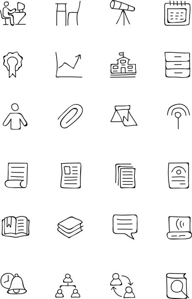 手绘涂鸦图标图片下载