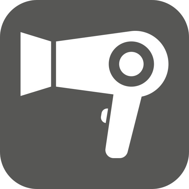 电吹风图标电吹风符号平坦图片下载