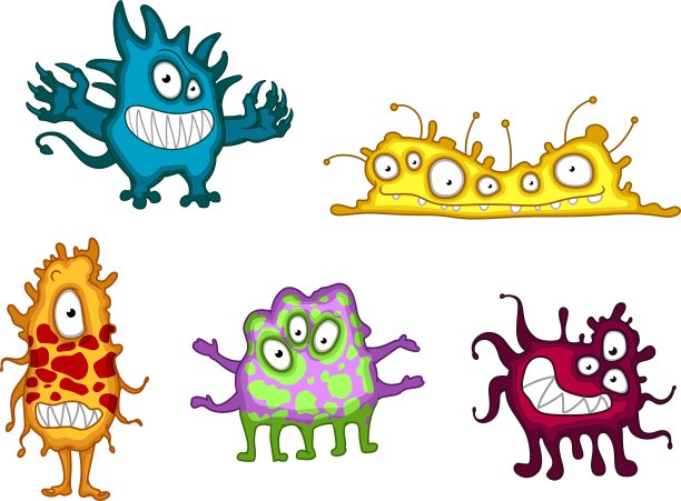 卡通怪物和恶魔套装图片下载