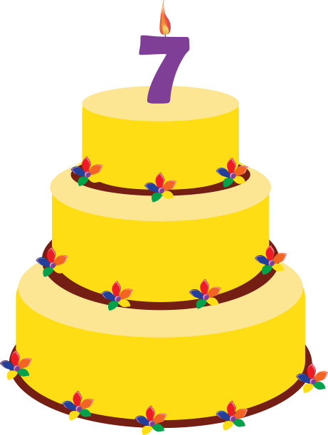 第七个生日蛋糕图片下载