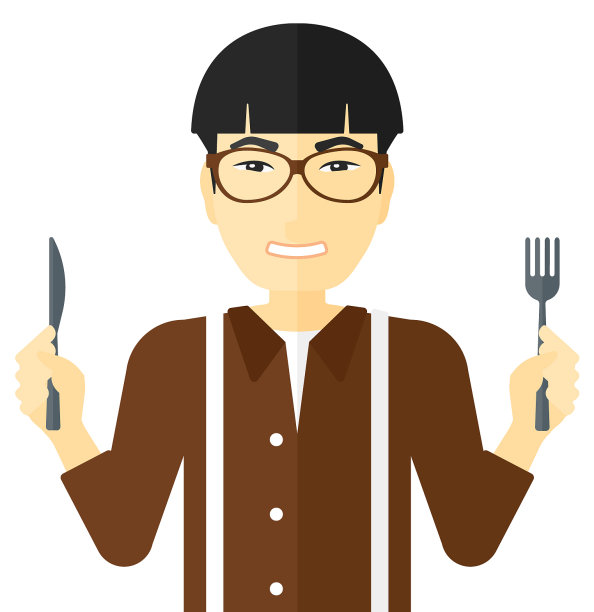 饥饿的人在等待食物图片下载