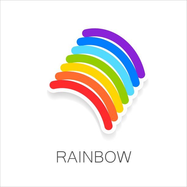 彩虹标志图片下载