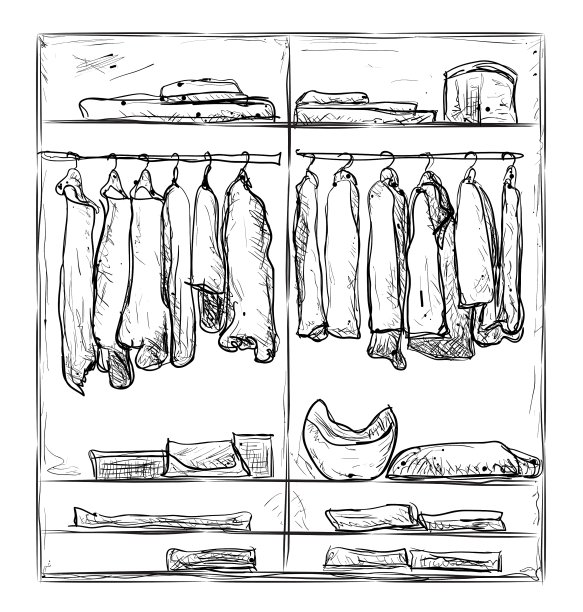 衣柜效果图室内配衣服图片下载
