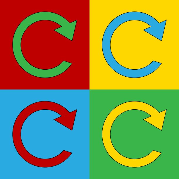 波普艺术重复图标图片下载