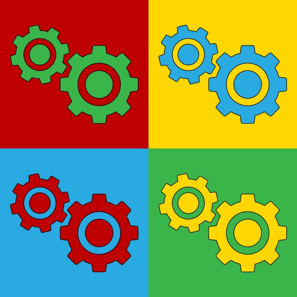 波普艺术设置图标图片下载