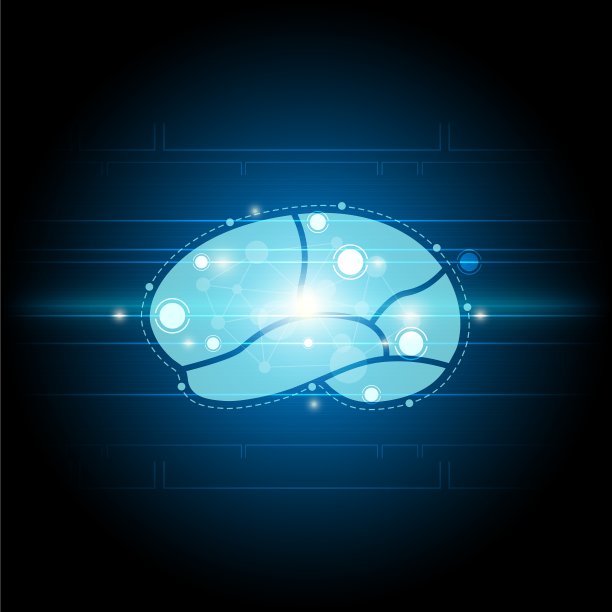 数字脑技术背景图片下载