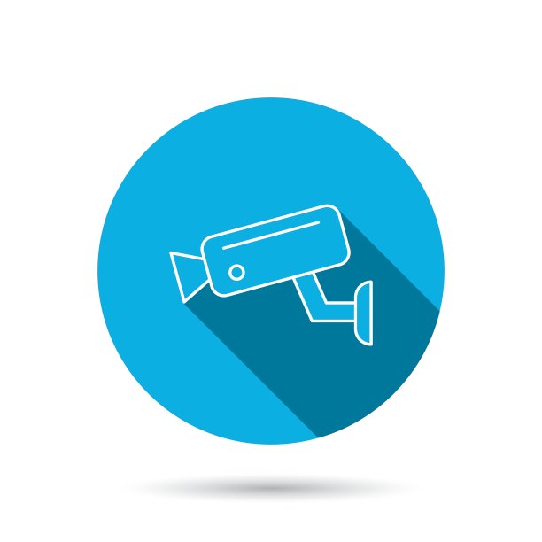 视频监控图标摄像头闭路电视标志图片下载