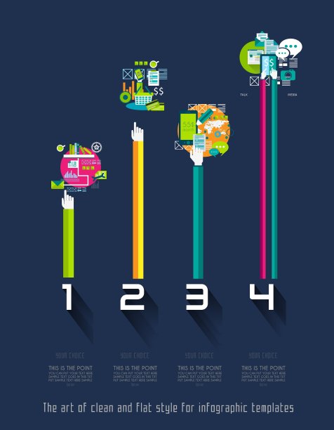 原始样式信息图模板图片下载