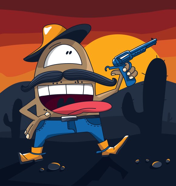 牛仔嘿朋友图片下载