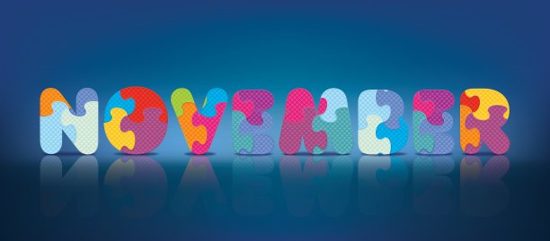 11月用字母拼字图片下载