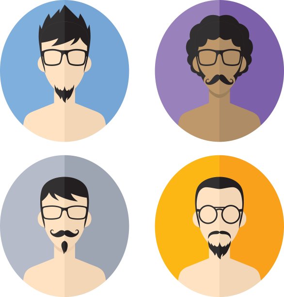 男人潮人头像用户图片卡通人物图片下载