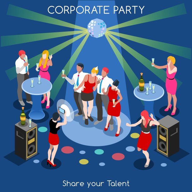 团队派对01人等距图片下载
