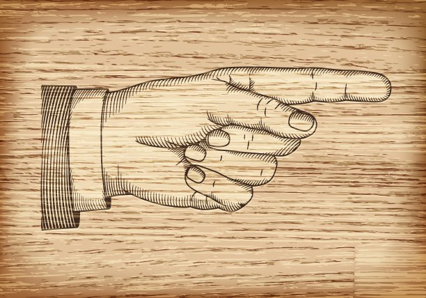 手用手指指向EPS 10图片下载