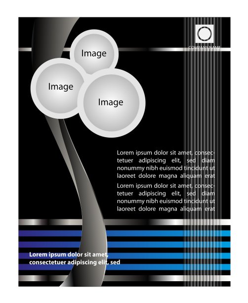 时尚展示的商业海报传单图片下载