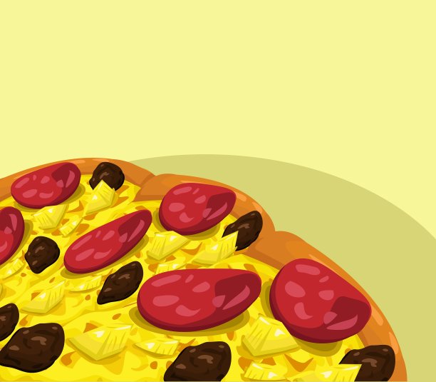 香肠横幅披萨图片下载