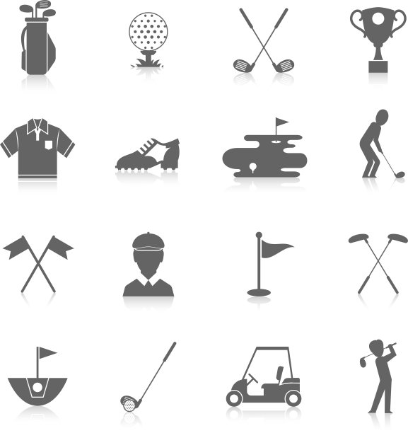 高尔夫球图标设置图片下载
