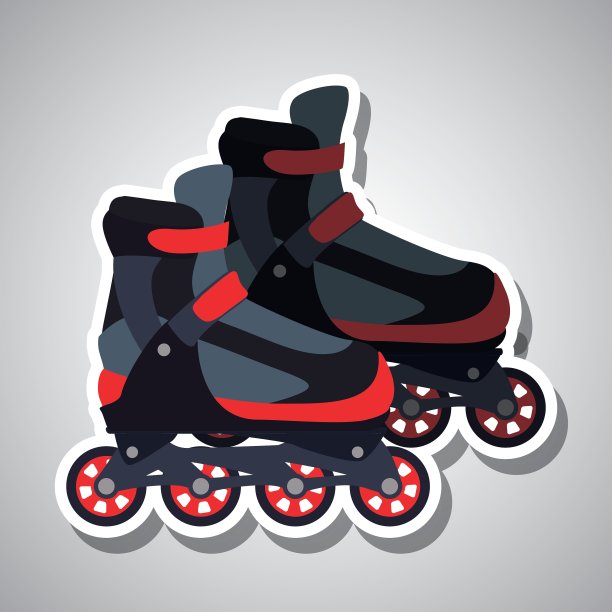 滑旱冰的设计图片下载