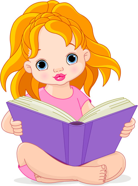 阅读的女孩图片下载
