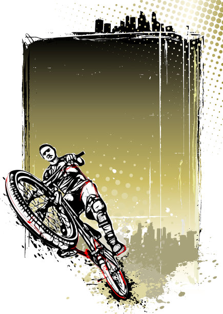 山地自行车的海报图片下载