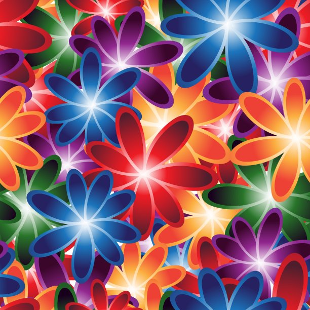 无缝的鲜花的背景图片下载