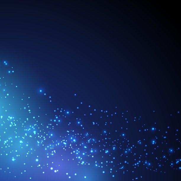 蓝色灯光魔术圣诞背景图片下载