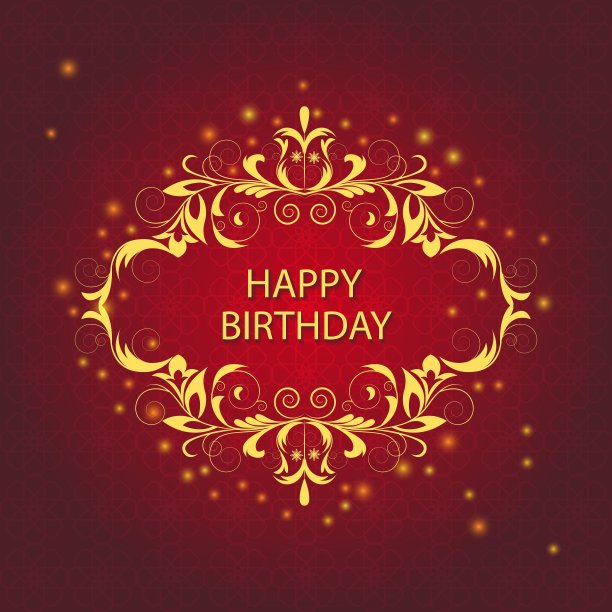 闪亮的贺卡与图案花卉装饰图片下载