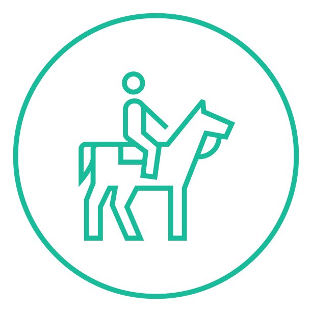 骑马线图标图片下载