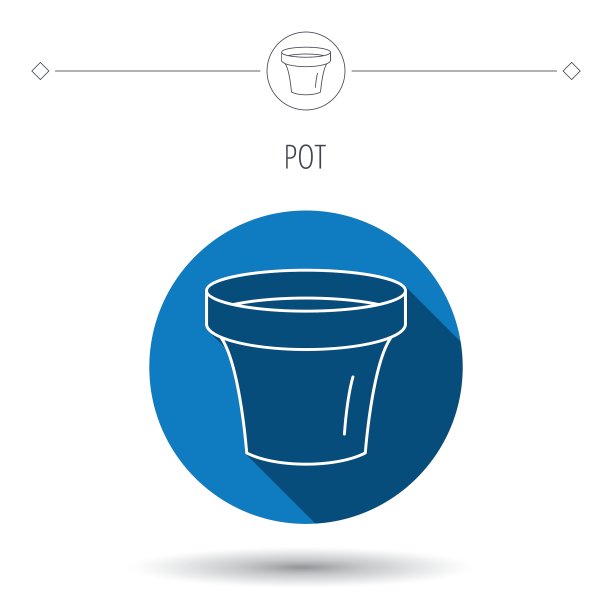 花盆图标园艺陶瓷容器图片下载