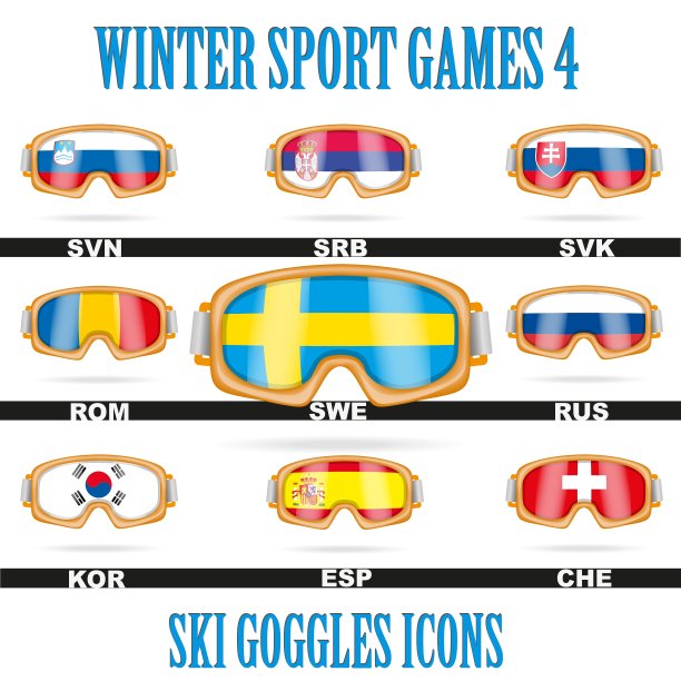 滑雪护目镜图标图片下载