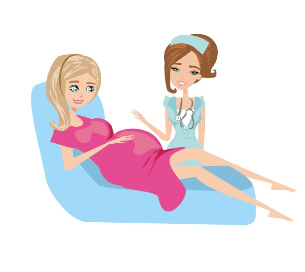 有个孕妇和护士在床上图片下载