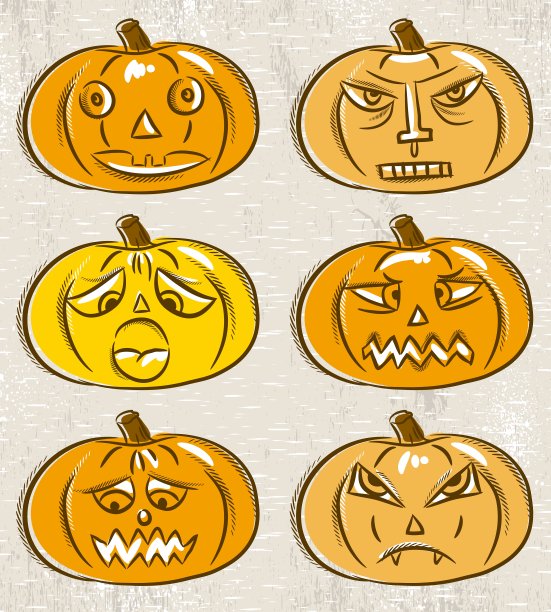 万圣节南瓜套装图片下载