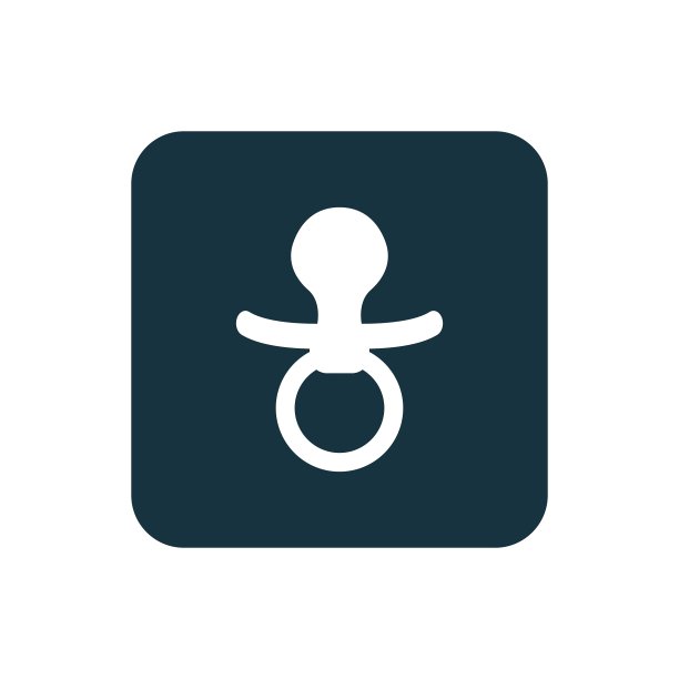 乳头图标圆角正方形按钮图片下载