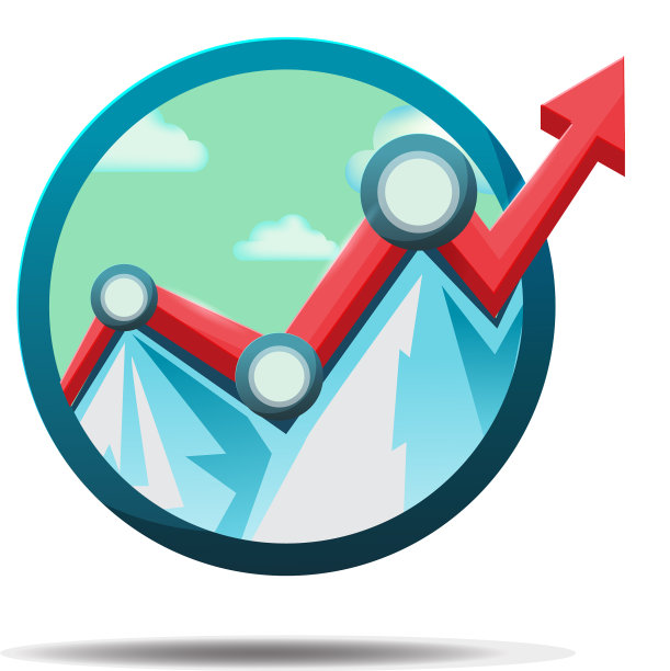 山股票市场图标符号图片下载