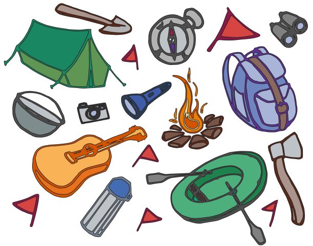 一套涂鸦冒险图片下载